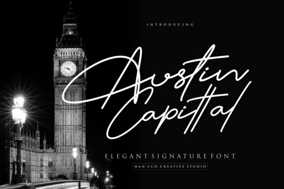 Austin Capittal Font Poster 1