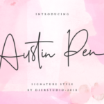 Austin Pen Font Poster 1