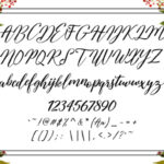 Austina Script Font Poster 9