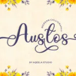 Austos Font Poster 8