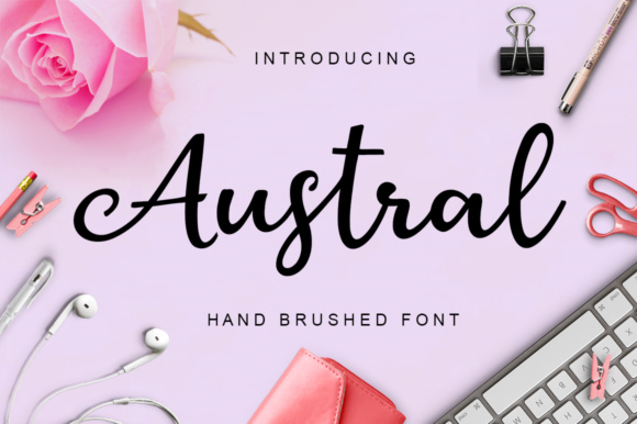 Austral Font Poster 1