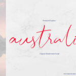 Australia Script Font Poster 1