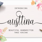 Austtina Font Poster 1