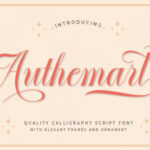 Authemart Script Font Poster 1