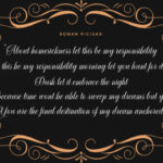 Authemart Script Font Poster 8