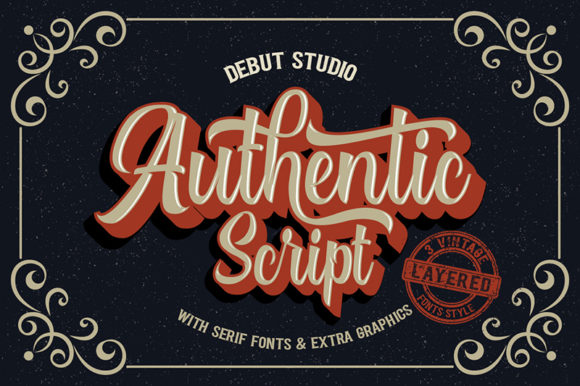 Authentic Duo Font Poster 1