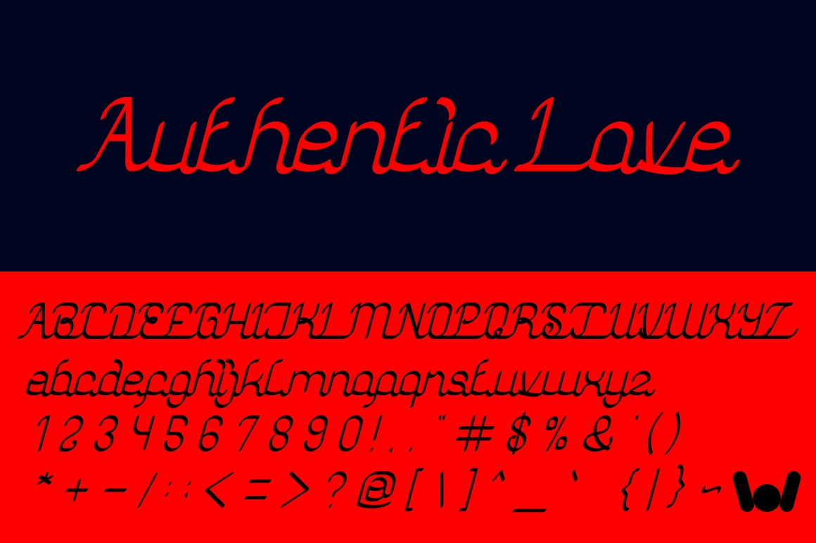 Authentic Love Font Poster 1