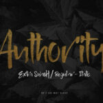 Authority Font Poster 1