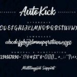 Auto Kick Font Poster 5
