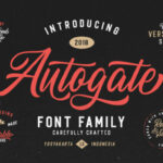 Autogate Family Font Poster 1