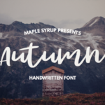 Autumn Script Font Poster 1