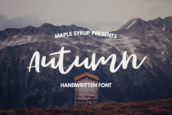 Autumn Script Font Poster 1