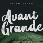 Avant Grande Font Poster 1