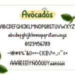Avocados Font Poster 4