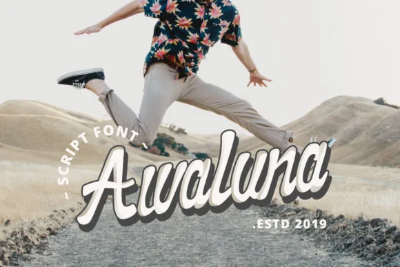 Awaluna Font Awaluna Font Poster 1