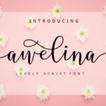 Awelina Script Font Poster 1