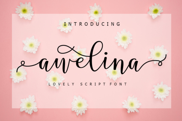 Awelina Script Font Poster 1