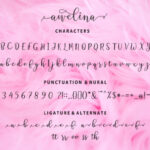 Awelina Script Font Poster 7