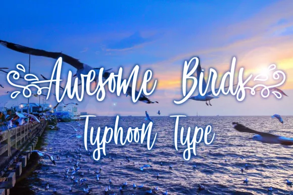 Awesome Birds Font Awesome Birds Font Poster 1