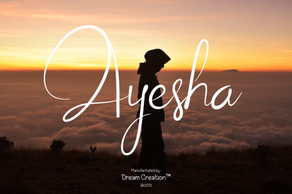Ayesha Script Font Poster 1
