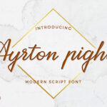 Ayrton Pight Font Poster 1