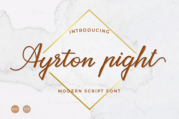 Ayrton Pight Font Poster 1