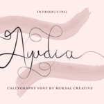 Ayudia Font Poster 1