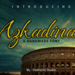 Azkadina Font Poster 1