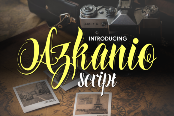 Azkanio Script Font