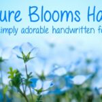 Azure Blooms Hand Font Poster 1
