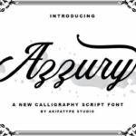 Azzury Font Poster 1