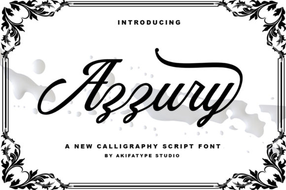 Azzury Font Poster 1