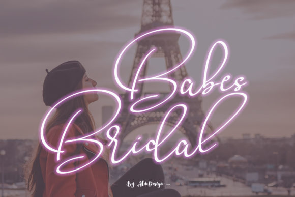 Babes & Bridal Font Poster 1
