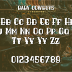 Baby Cowboys Font Poster 2