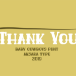 Baby Cowboys Font Poster 5