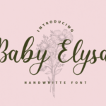 Baby Elysa Font Poster 1