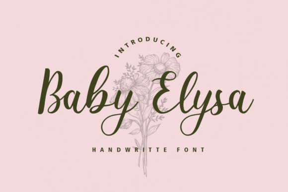 Baby Elysa Font Poster 1
