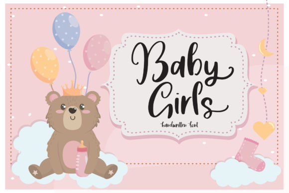 Baby Girls Font Poster 1