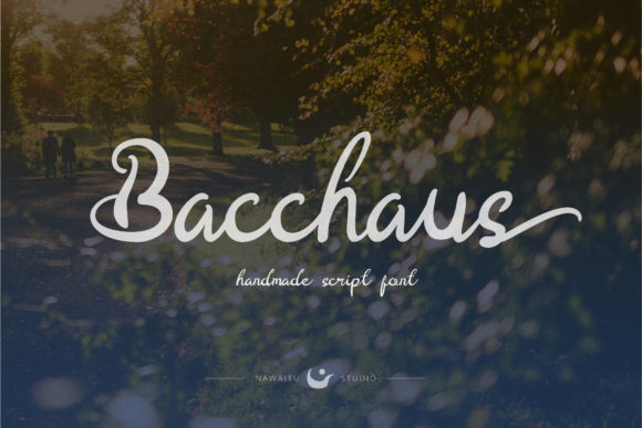 Bacchaus Script Font Poster 1