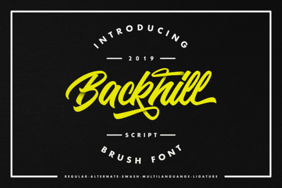 Backhill Font Poster 1