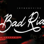 Bad Ride Font Poster 1