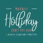 Badass Holliday Duo Font Poster 1