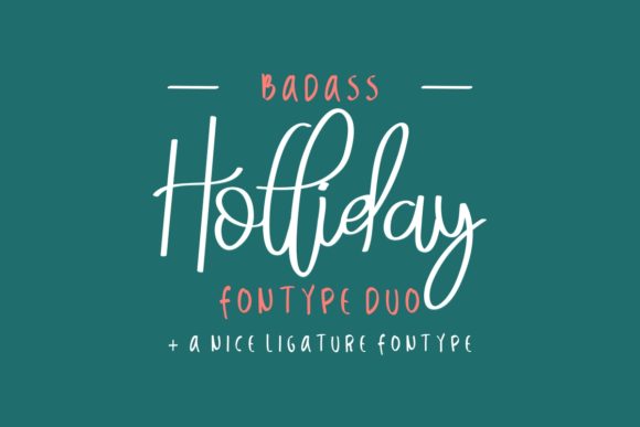 Badass Holliday Duo Font Poster 1