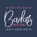 Badass Holliday Duo Font Poster 2