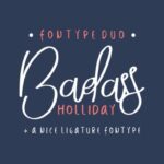 Badass Holliday Duo Font Poster 2