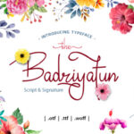 Badriyatun Script Font Poster 1