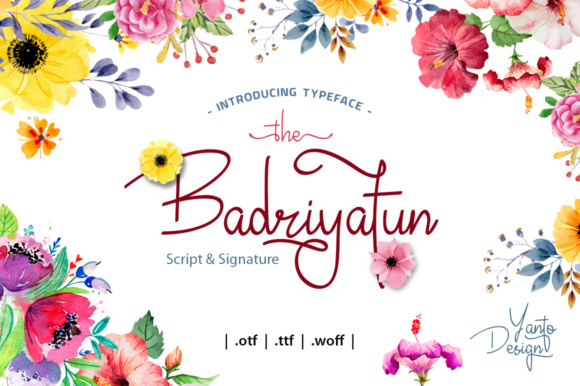 Badriyatun Script Font Poster 1