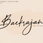 Baekrajan Font Poster 1