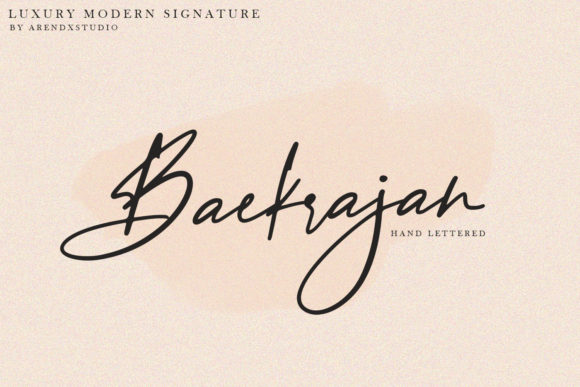 Baekrajan Font Poster 1