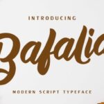 Bafalia Font Poster 1